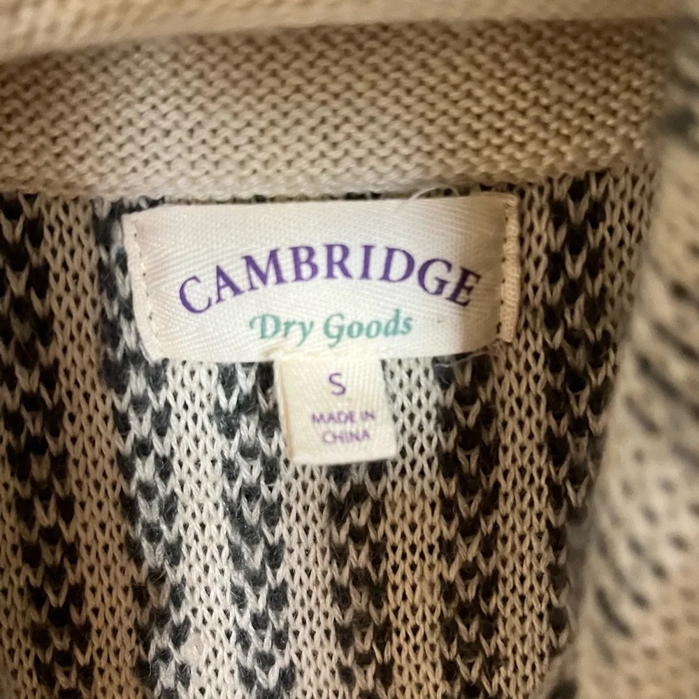 Cambridge Dry Goods Sweater Skirt Gray and Cream Mixed Fibers
